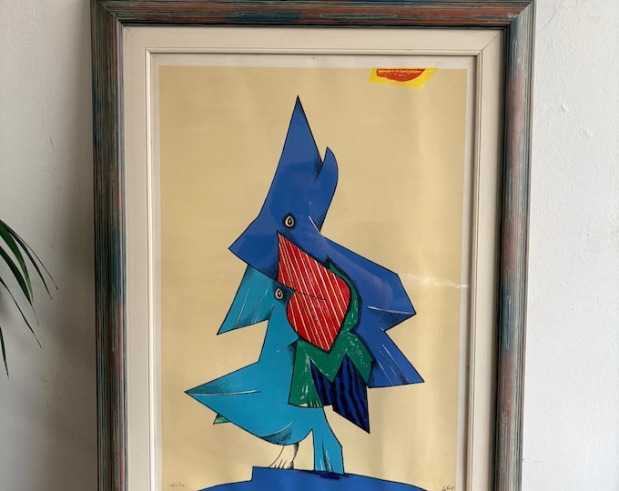 Vintage Litography, Gianni Dova Painting