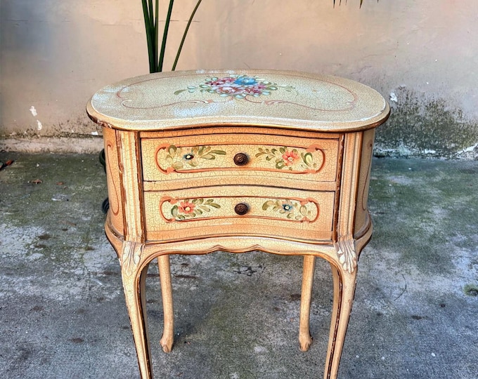 Entryway Decor, Vintage Venetian Cabinet, Farmhouse Decor, Hallway Cabinet, Rustic Furniture, Elegant Cottage Style, Housewarming Gift