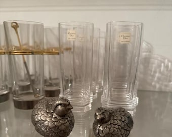 Salero y pimentero vintage, saleros de lujo, decoración del hogar, estilo vintage