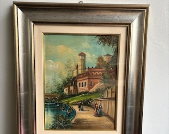 Vintage Oil Painting, Antique Art Landscape, Classic Oil Landscape, Collectible Painting, Wall Art Decor