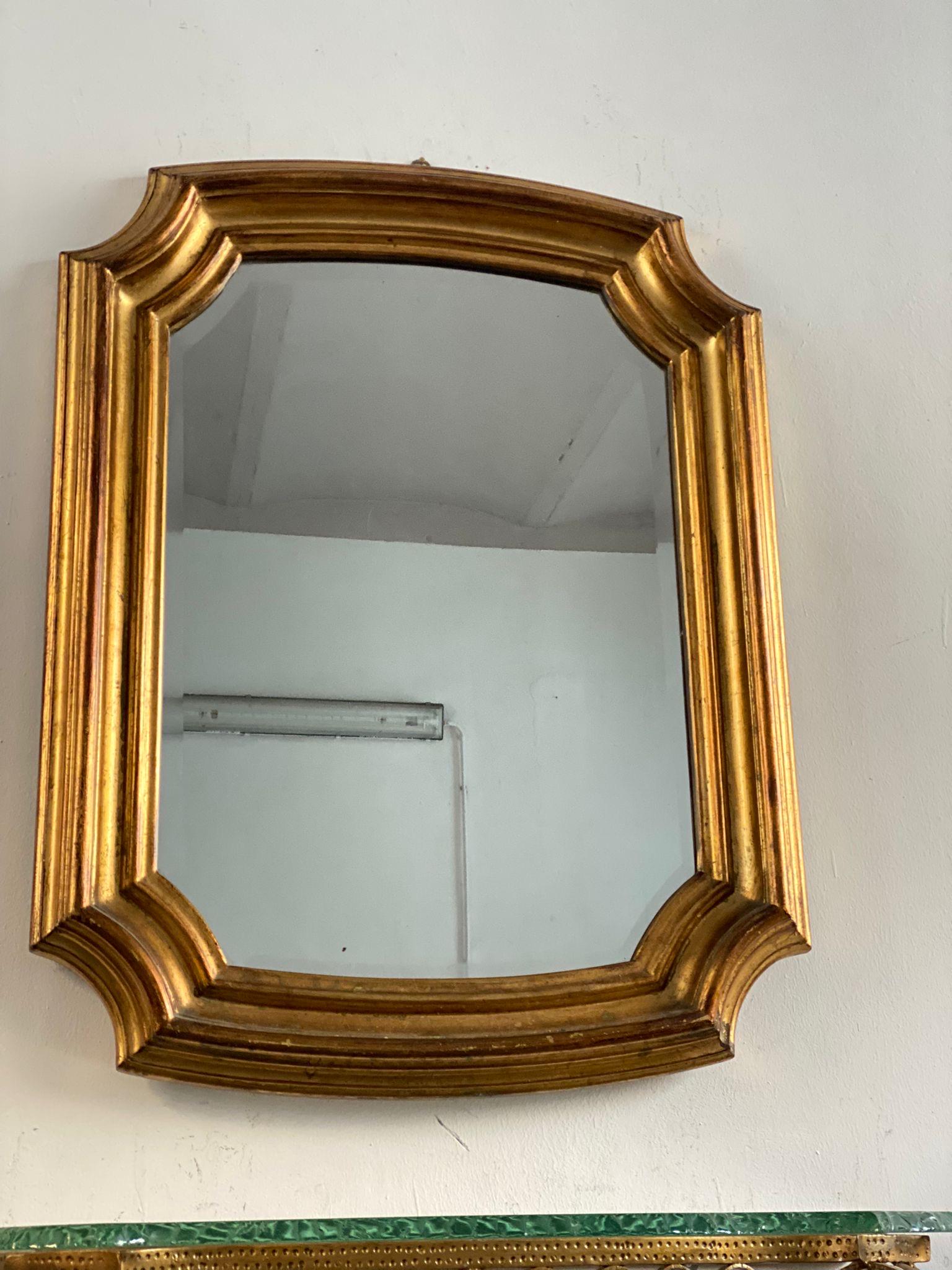 Rustic Wood Mirror Antique Finish, Large Wall Hanging Mirror, Vintage Home Decor Accent