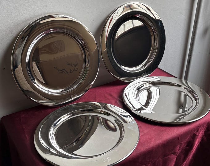 Sheraton Silver Vintage Placemat, Dining Table Decor, Antique Table Mat, Retro Tableware, Collectible