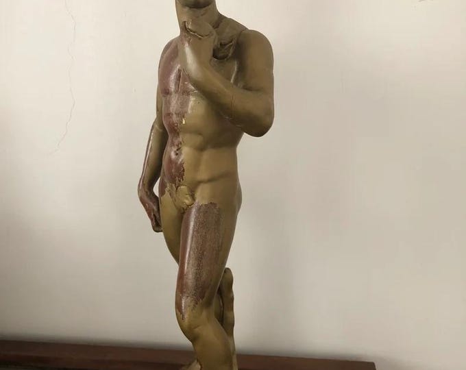 Vintage Wooden Sculpture, Farmhouse Decor, Sculture made of Wood, Home Decor Idea