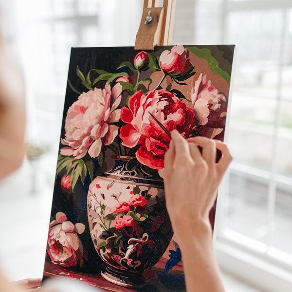 Stretched Canvas Paint by Number Etsy