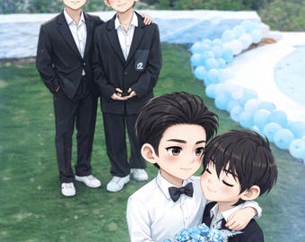 Novela romántica BL / Amor después de la adicción / Inglés (Descarga digital en PDF)