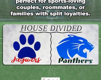 House Divided Sticker: Custom Rivalry Decal