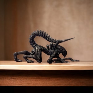 Alien xenomorph model, highly detailed, alien figure