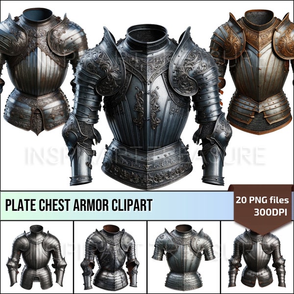 Brest Plate Armor For Men Chest Plate Piece Armor Clipart Medieval Knight Armor for DIY Projects Perfect Gift for Medieval Lovers