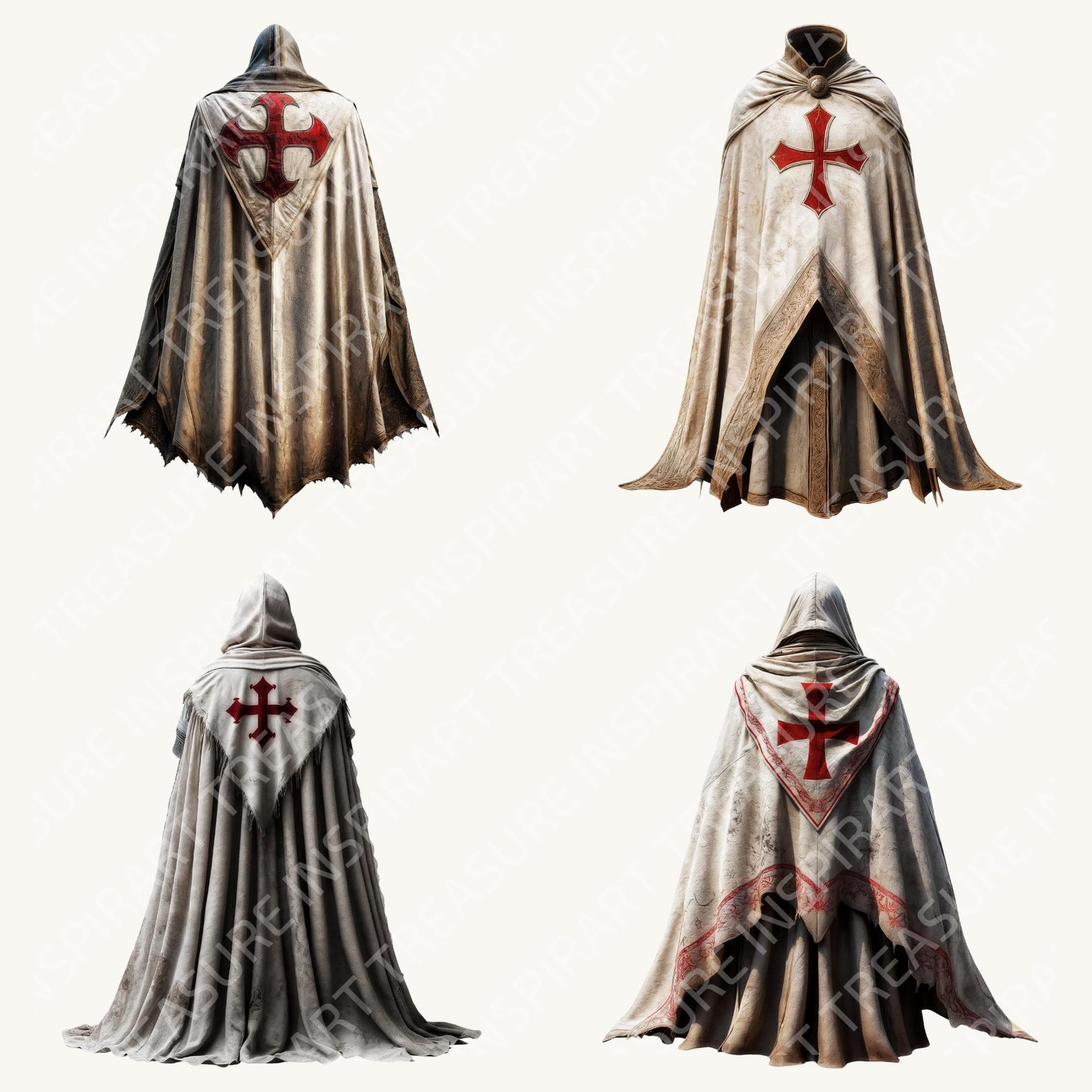 Medieval Knight Clipart Crusader Knight Cloak Fantasy Medieval Cloak ...
