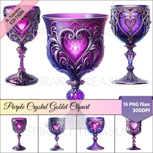 PNG Fantaisie Gobelet Verre À Vin Tasse Cristal Violet Amour Calice Verrerie élégante Cadeaux romantiques Album Romantique Cadeau Saint Valentin