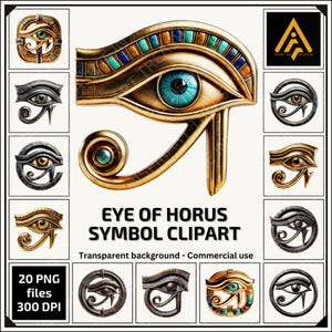 Oeil d'Horus PNG fer or oeil d'horus argent artefact égyptien antique symbole mystique pour projets de bricolage pour amateurs d'art de l'égypte ancienne