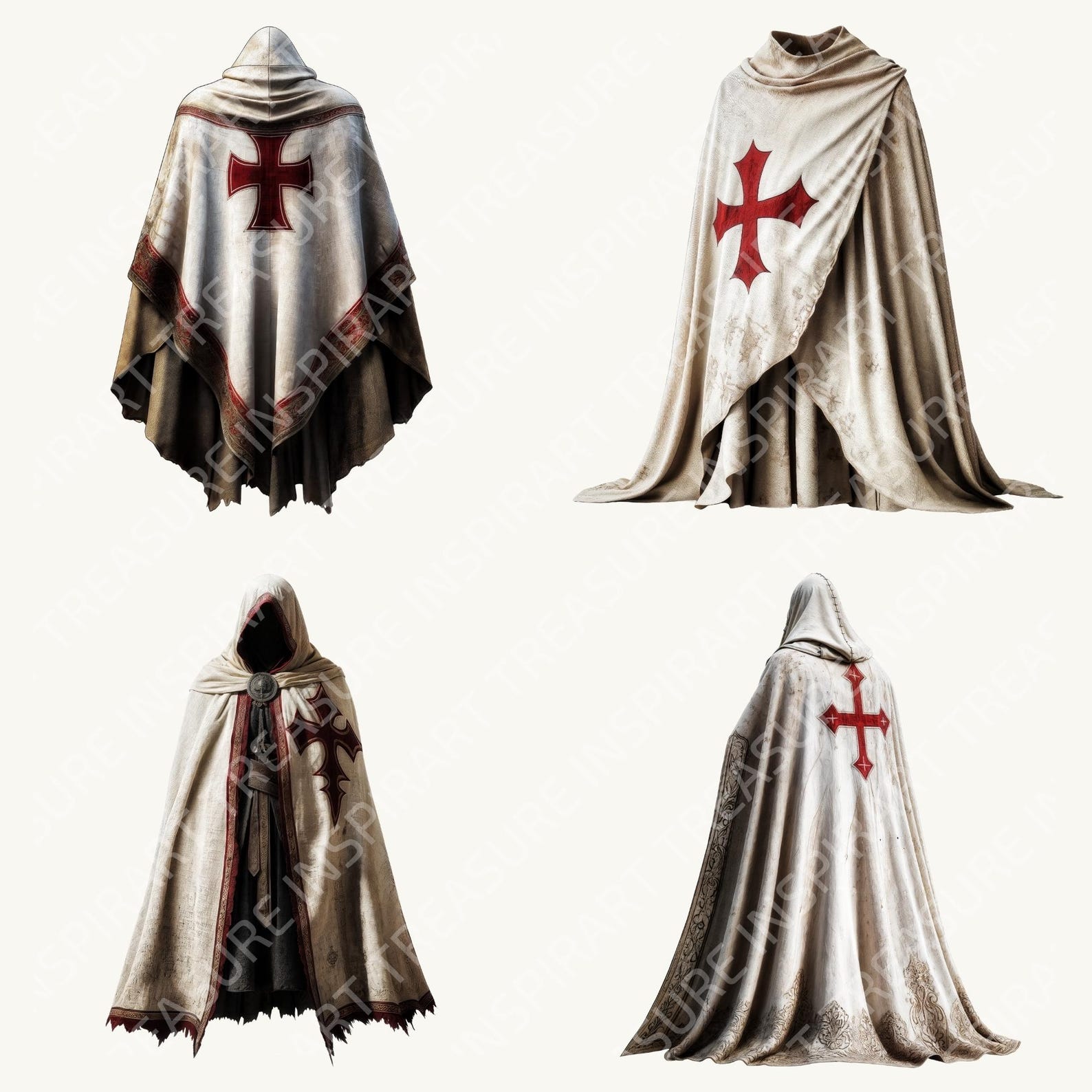 Medieval Knight Clipart Crusader Knight Cloak Fantasy Medieval Cloak ...