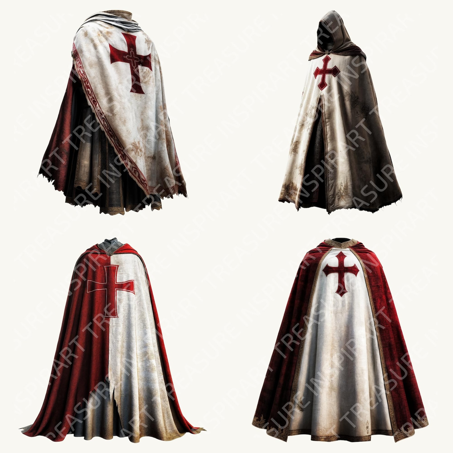 Medieval Knight Clipart Crusader Knight Cloak Fantasy Medieval Cloak ...
