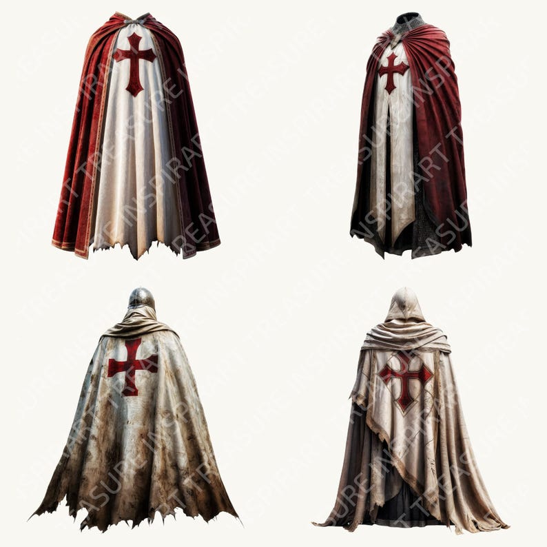 Medieval Knight Clipart Crusader Knight Cloak Fantasy Medieval Cloak ...