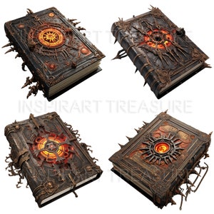 Printable Magic Spellbook 03 Fantasy Witchcraft Clipart - Etsy