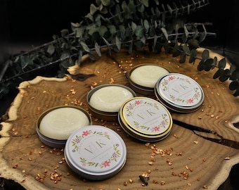 Personalized Leaf Soap Favor – Metal Tin, Wedding Guest Gift
