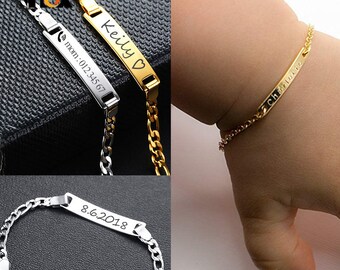 Bracelet bébé prénom personnalisé, bracelet bébé personnalisé, cadeau de Noël, bracelet prénom personnalisé, bijoux prénom personnalisés