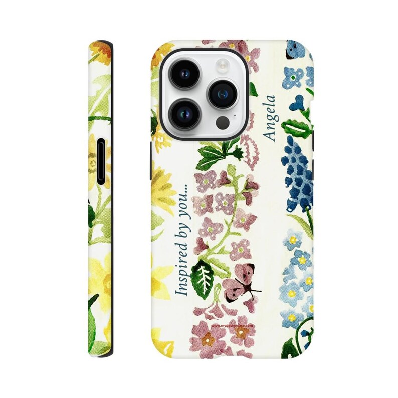 Personalized Name Emma Bridgewater Flowers Inspired Tough Case for