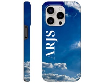 Personalize Initials - Clouds - Tough case for iPhone and Samsung