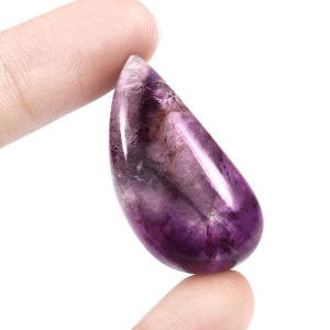 Super 7 Gemstone | Natural Super 7 Cabochon Pear Shape | Size 36x18 MM | Both Sides Polished For Making Jewelry