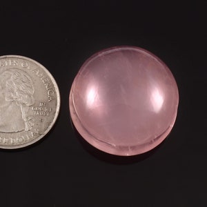 Rosenquarz Edelstein | Natürliche Rosenquarz Hand schnitzen | Rosenquarz Carving Cabochon beide Seiten poliert für Schmuck
