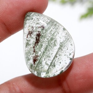 Natural Garden Quartz Gemstone | Garden Quartz Cabochon Tumble Shape | Size 29x22 MM  For Making Pendant Jewelry
