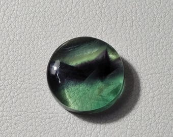 AAA+ Quality Natural Multi Fluorite Gemstone | Round Shape Fluorite Cabochon Gemstone | Smooth Cabochon Size 25 MM For Making Jewelry