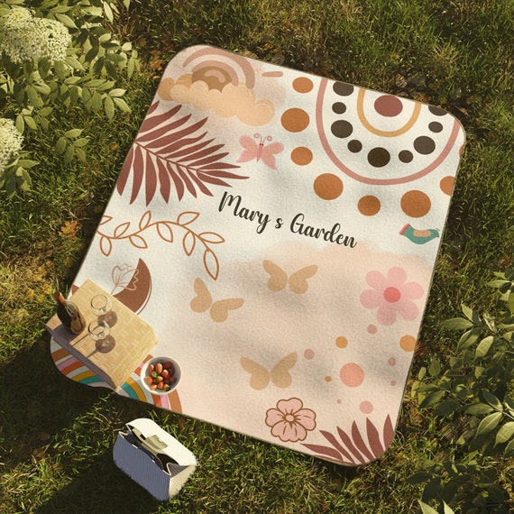 Personalized Picnic Blanket Custom Boho Picnic Blanket outdoor Blanket Personalized Waterproof Picnic Blanket boho Picnic Blanket Gift Etsy