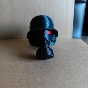 AHK cover STEEL HELMET with GAS MASK with red eyes 3D printed