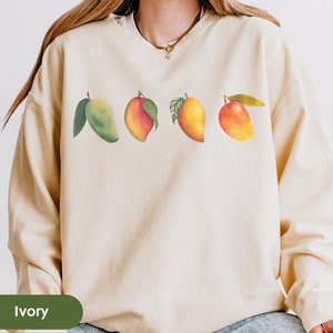 Mango sweatshirt, mango gifts mango clothing, mango shirt, Boho mango sweatshirt, graphic fruit, aesthetic fruit, mango farm, comfort colors