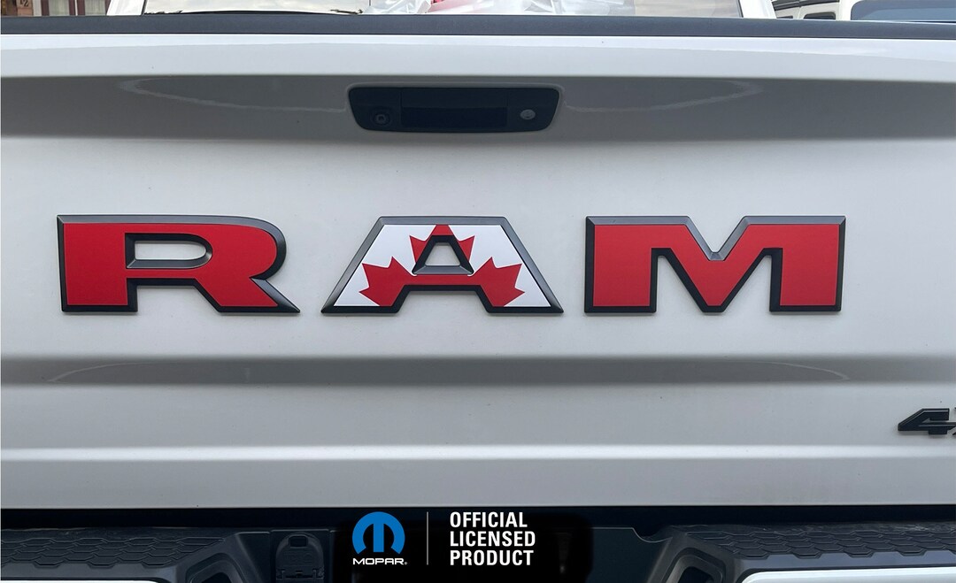 Ram Rho Sticker 2025 RAM 1500 RHO Tailgate Rear Emblem Decal Sticker Overlay Canada ...