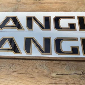 Lot de 2 : Stickers Jeep WRANGLER JL 2018-2025 pour capot, autocollants graphiques dorés noirs