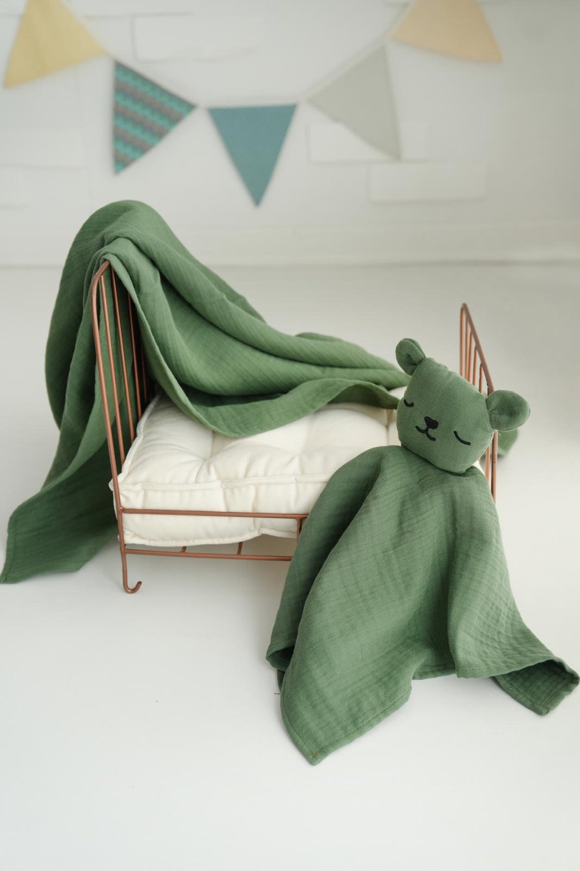 R for Rabbit Softkins Lightweight Muslin Baby Blanket