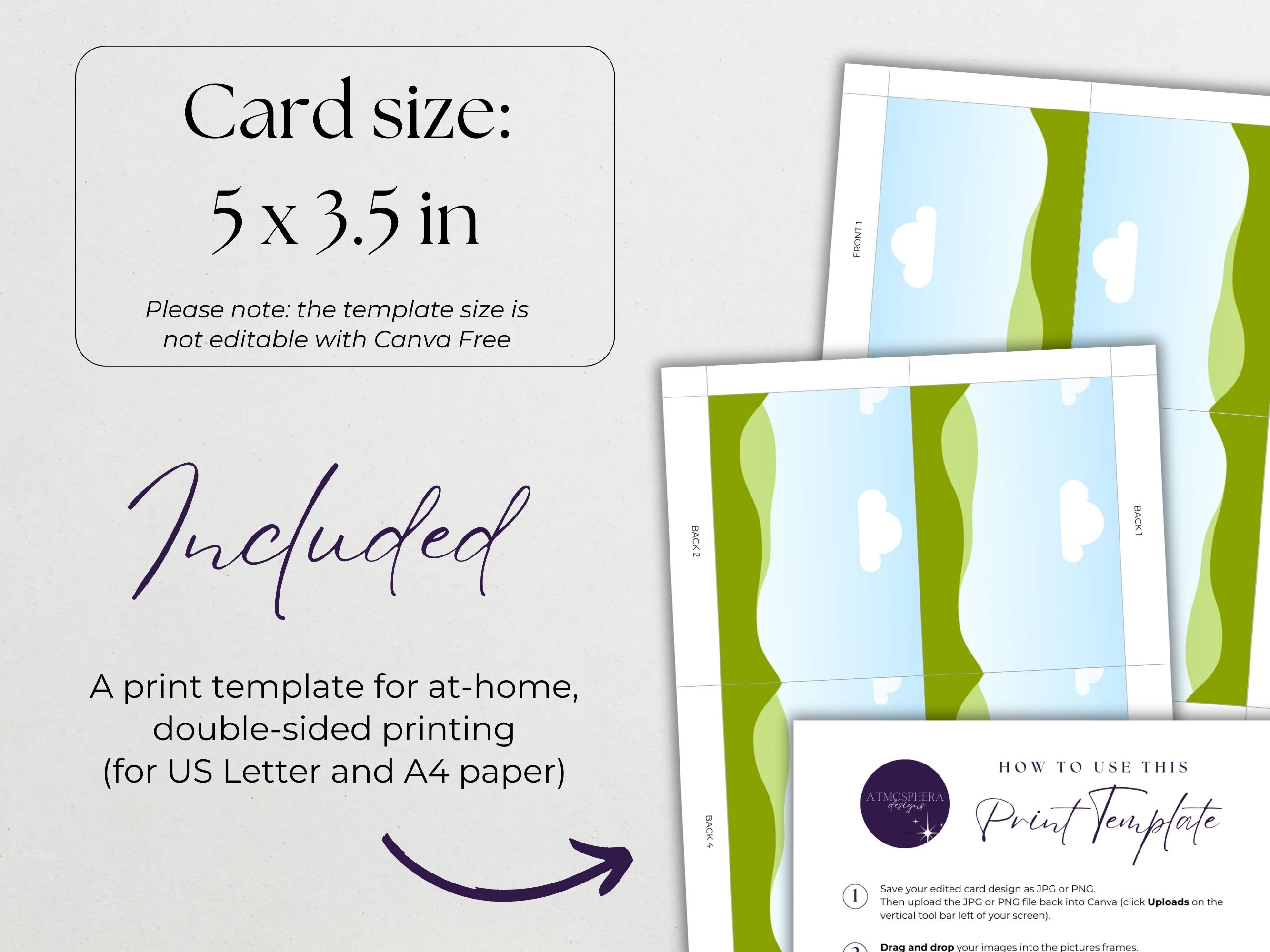 Bouquet Care Card for Flower Shop, Florist Business, Plant Seller