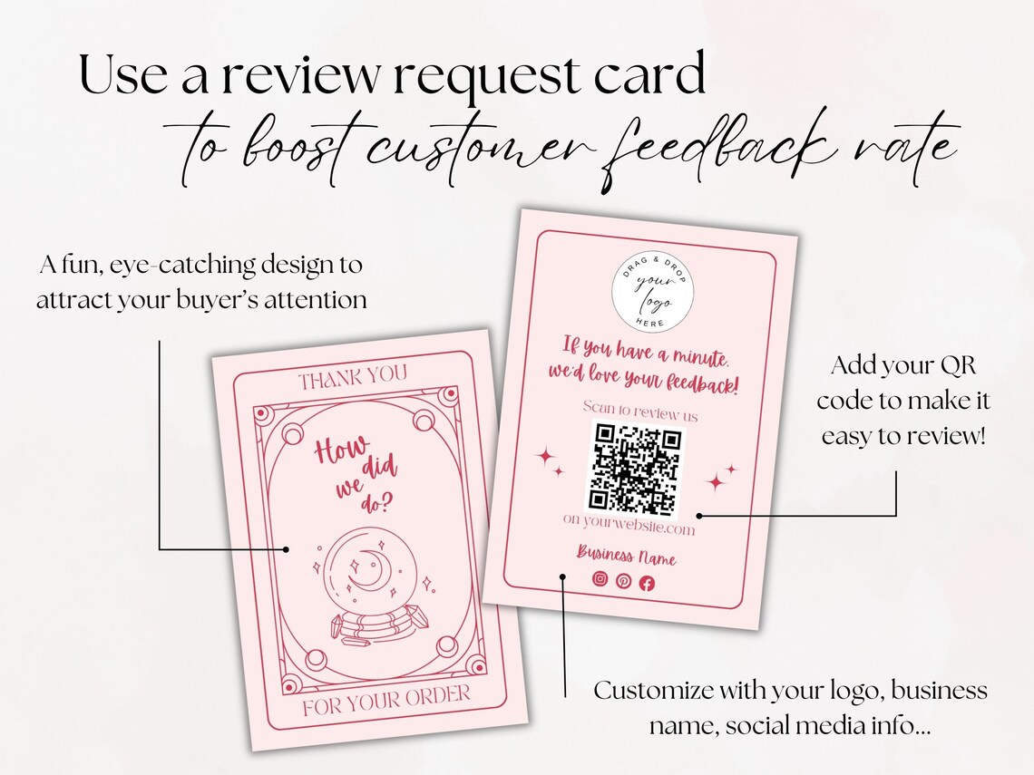 Leave A Review Card Template Editable In Canva Customer Feedback Leave a review card template editable in canva customer feedback