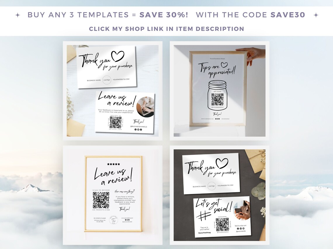 Printable Open & Closed Business Signs Bundle With Logo, Opening Hours ...