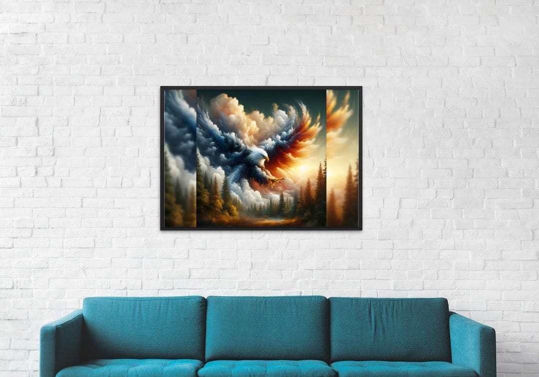 Eagle Animal Digital Art Print Wall Art AI Generated AI Art Digital ...