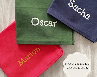 Tovagliolo personalizzato in cotone 100% | Regalo unico | Personalizzazione con nome o parola a scelta