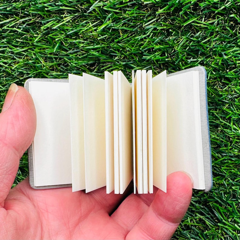 Tiny Colourful Sketchbooks, 5cm x 5cm, thick paper 200gsm, vegan-friendly image 7
