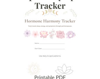 Menopause Symptom Tracker | Perimenopause Journal PDF | Hormone Health Log