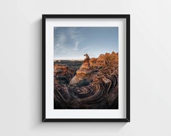 Impresión de la Roca del Sombrero Seleccionador – Fotografía de paisaje del desierto de Utah