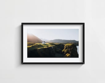 Iceland Coastal Home Photography Print Minimalist Nordic Seascape Wall Art Calm Decor Scandinavian Landscape