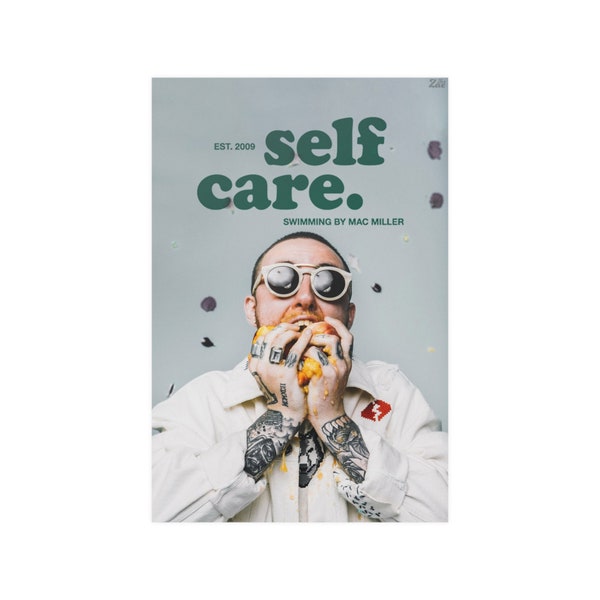 Mac Miller Self Care Poster Etsy