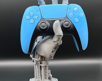 3D Printed Robot Hand Controller Stand – Gamer Desk Decor