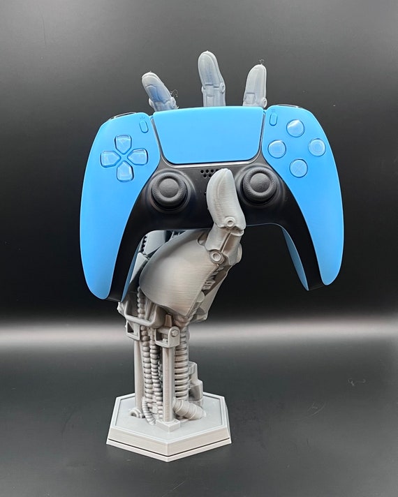3D Printed Robot Hand Controller Stand – Gamer Desk Decor