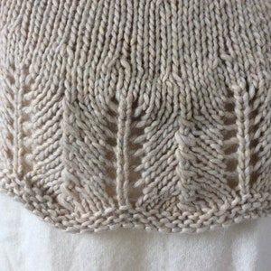 Lace shoulder cover, alpaca/wool, beige image 3