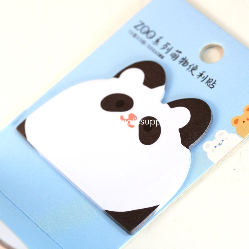 Cute Animal Sticky Notepads, Rabbit Sticky Notepads, Bear Sticky ...