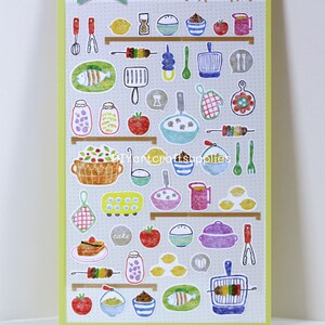 Food Sticker Sheets, Coffee Bakery Stickers, Cafe Food Stickers ...