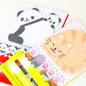 Cute Cartoon Animal Sticky Notes, Cat Page Place Markers, Peep Out Notes,  Kawaii Stationery Notes, Cute Animal Divider Tabs, Mini Memo Notes 