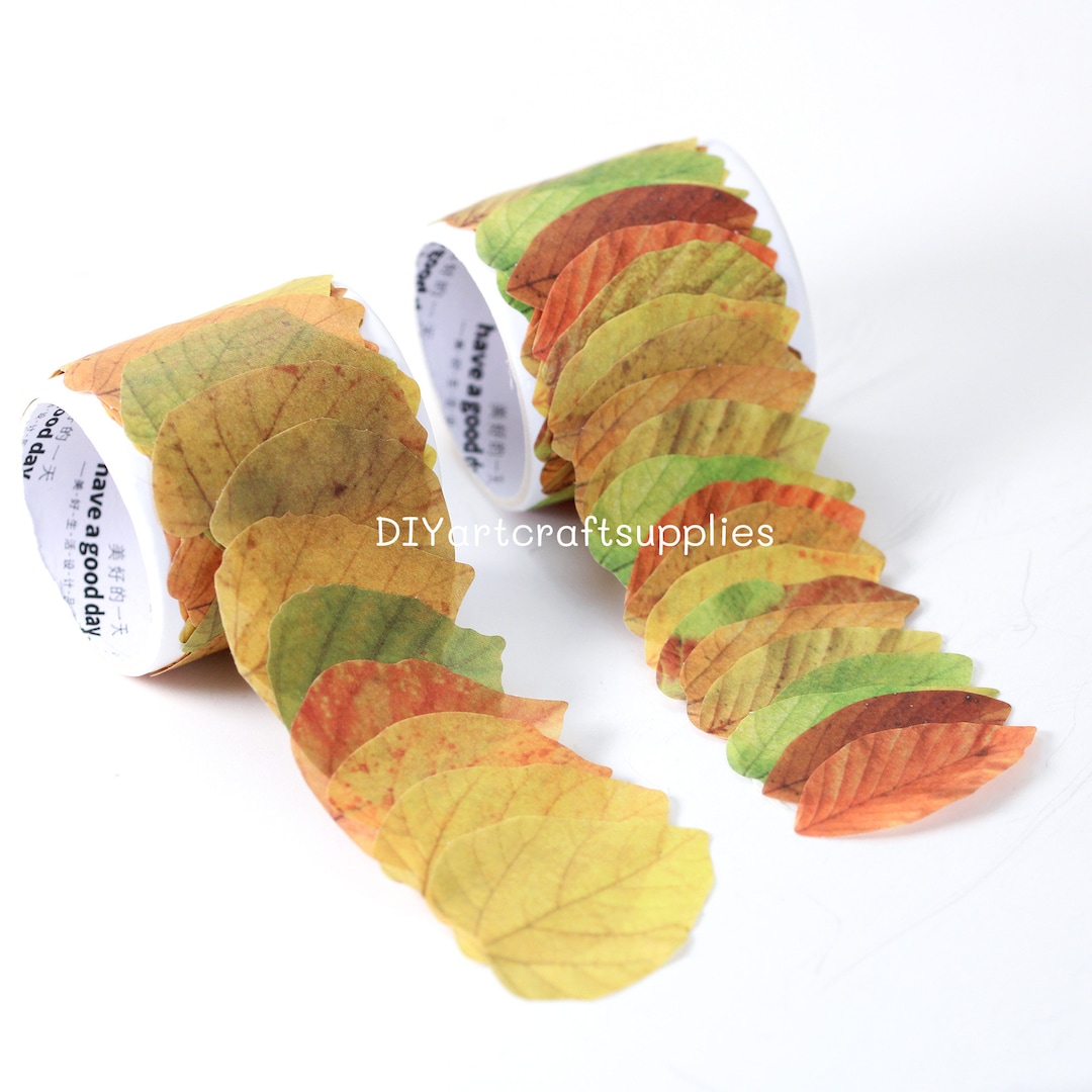 Fall Leave Collection Washi Tape Stickers for Scrapbook and Card Making ...